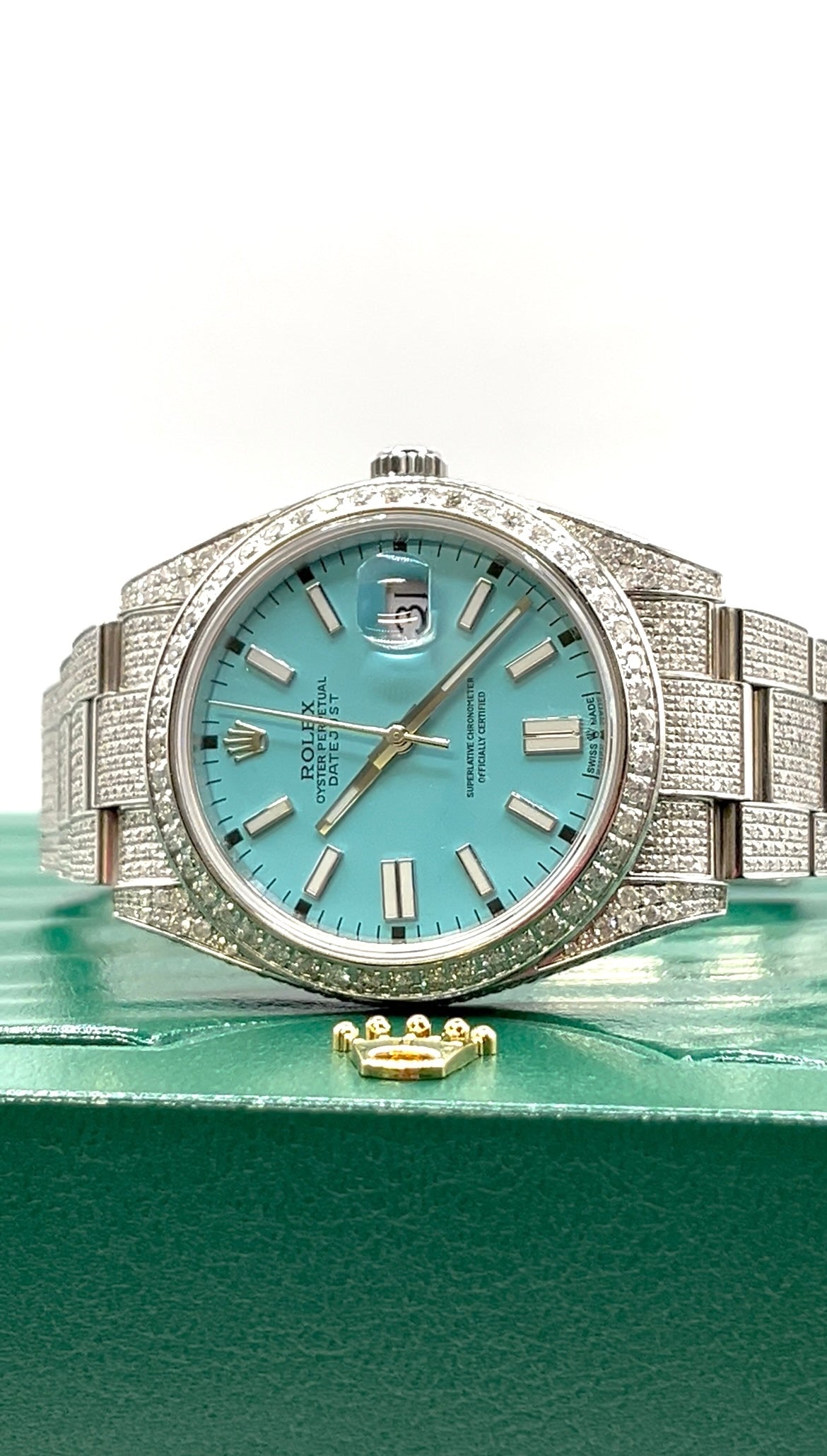 Rolex Buss Down Blue Dial Watch