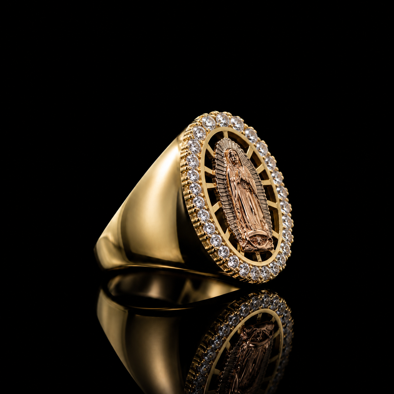 14K Gold Virgencita Ring