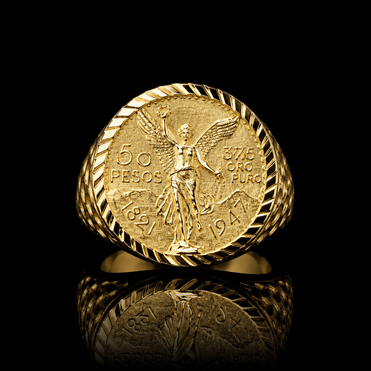 14K Gold Centenario Ring