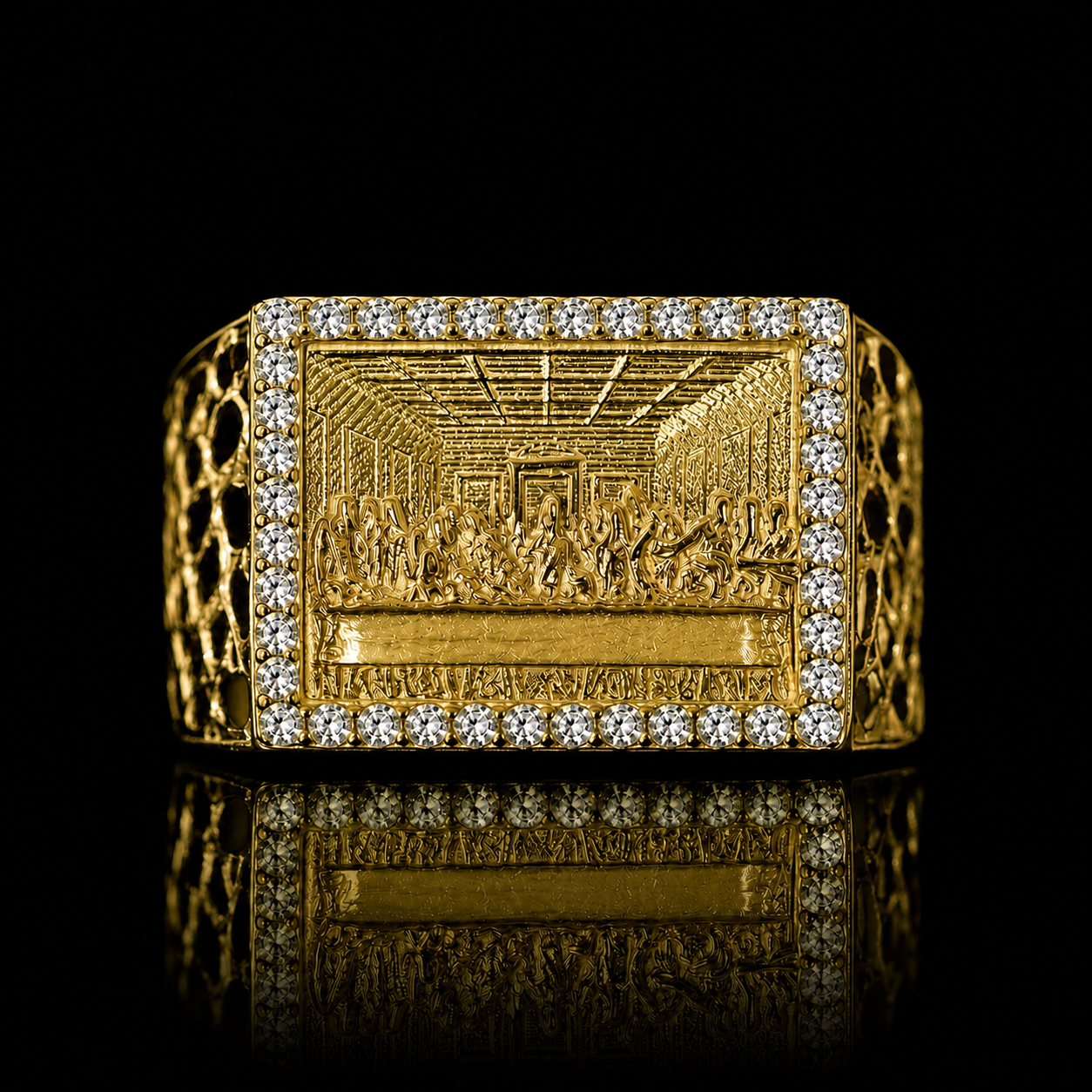 14K Gold Ultima Cena Ring