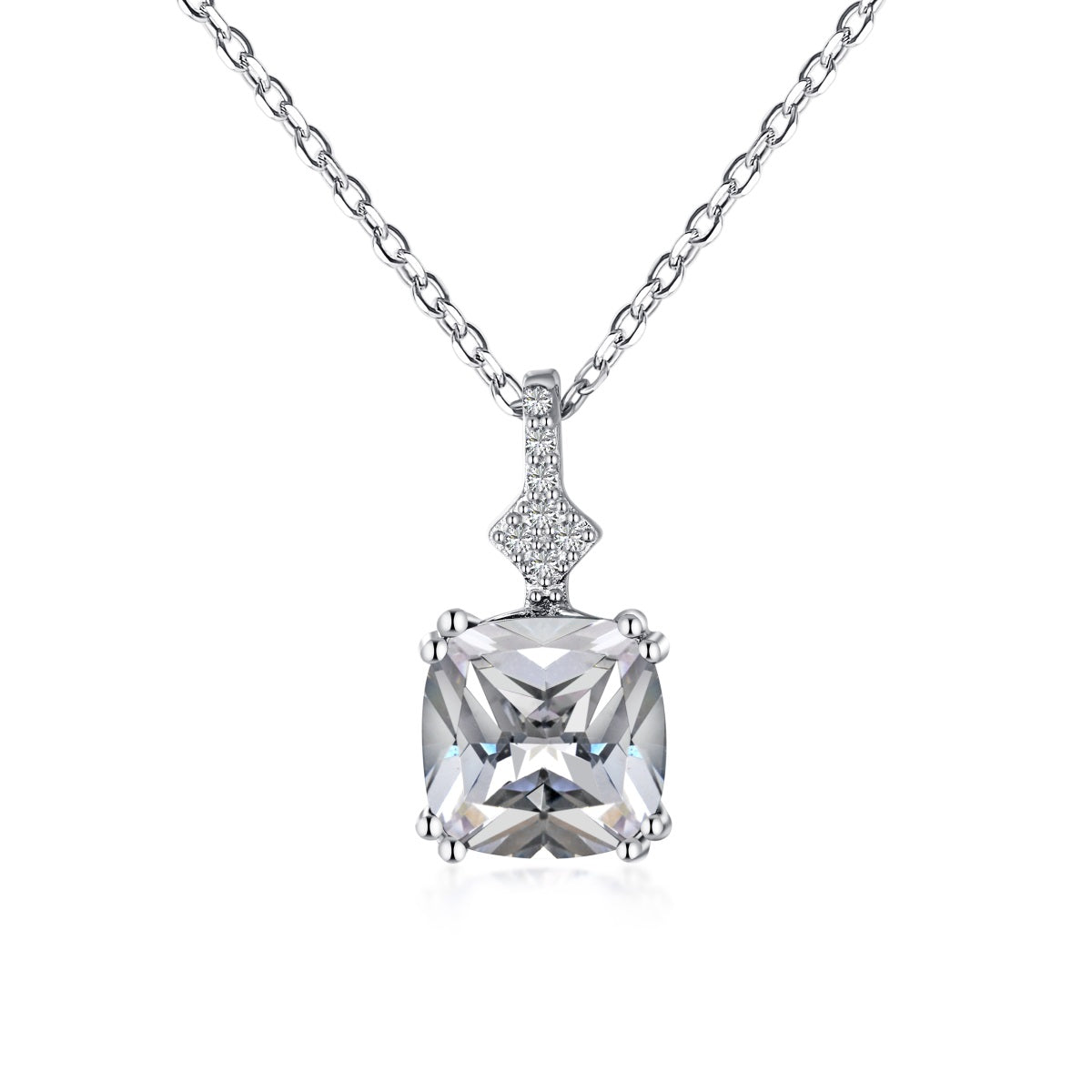 Collar de diamantes blancos