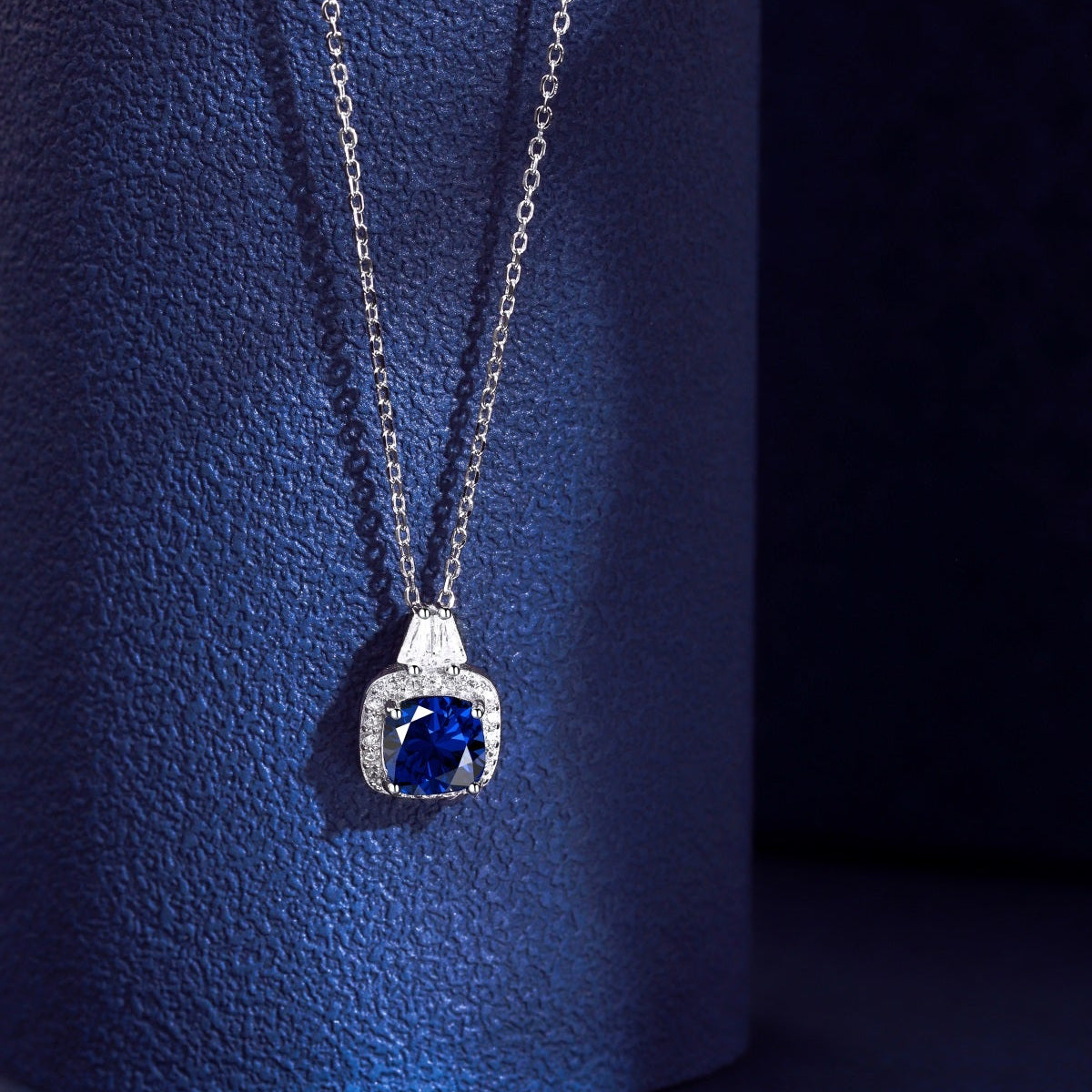 Blue Diamond Necklace