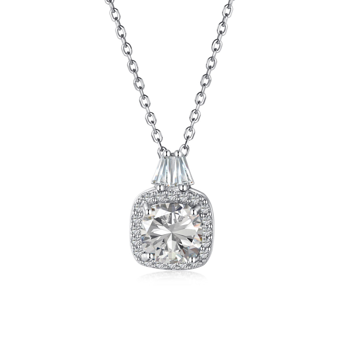 Collar de diamantes blancos