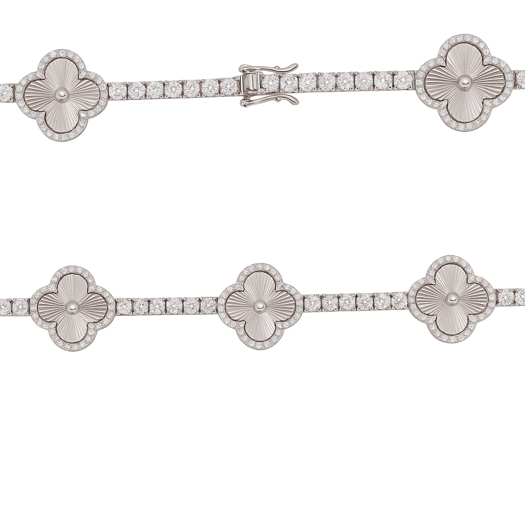 Clover / Tennis VVS Necklace (3mm / 15mm)
