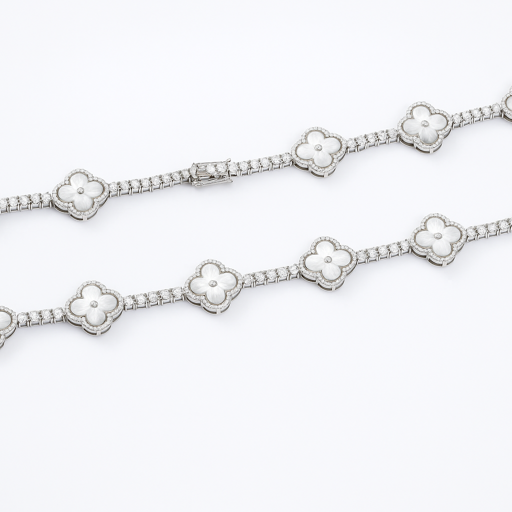 Clover / Tennis VVS Necklace (3mm / 15mm)
