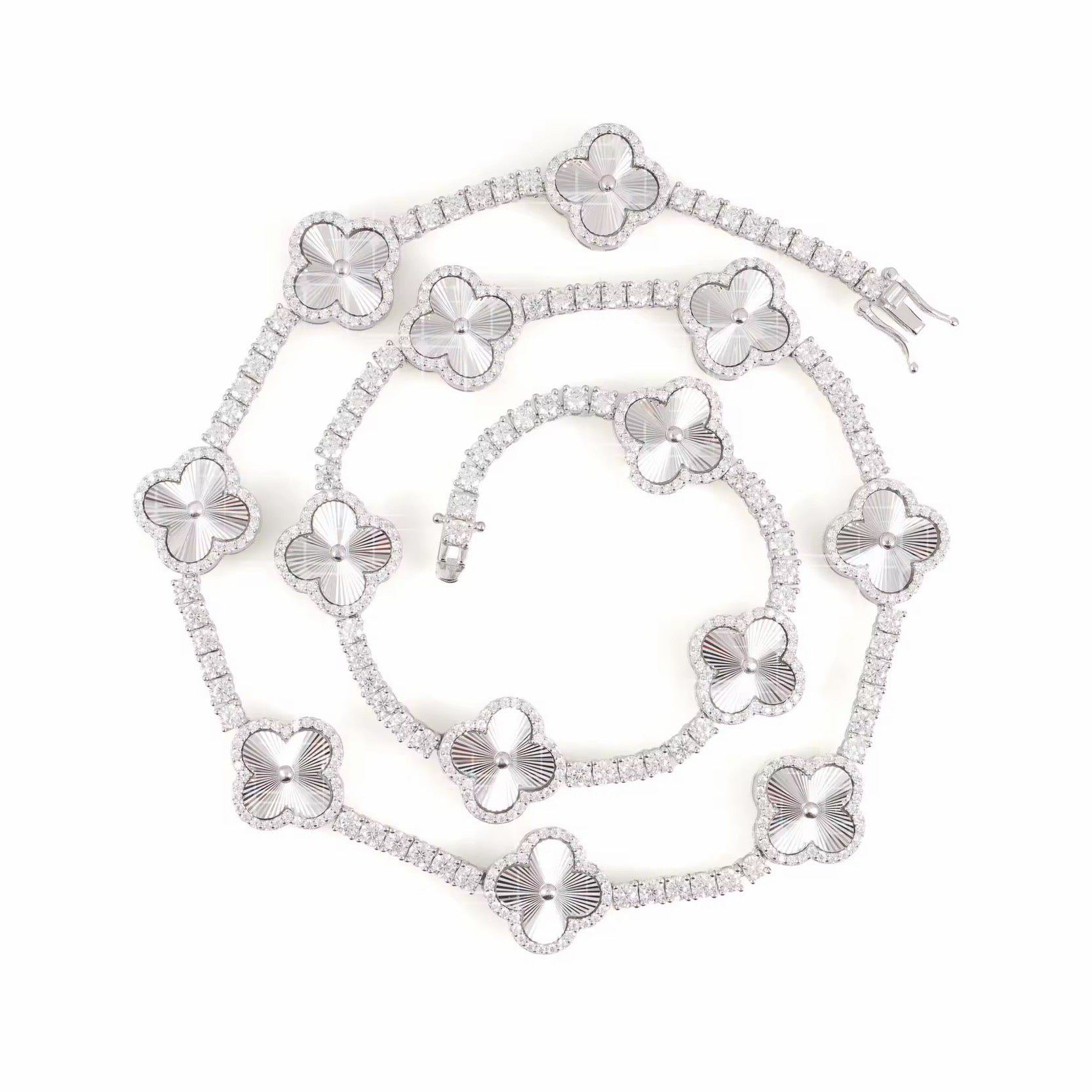 Clover / Tennis VVS Necklace (3mm / 15mm)
