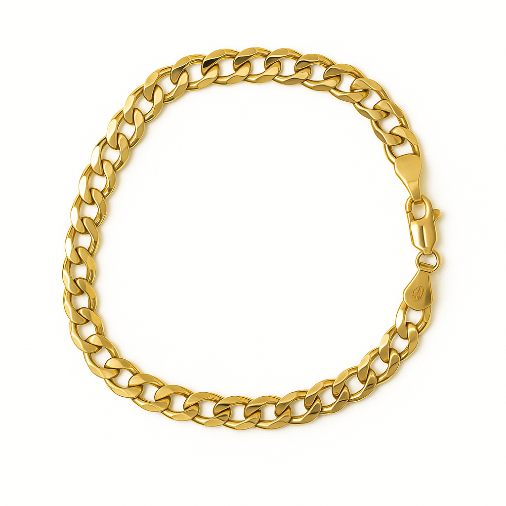 14K Gold Cuban Bracelet (6mm)