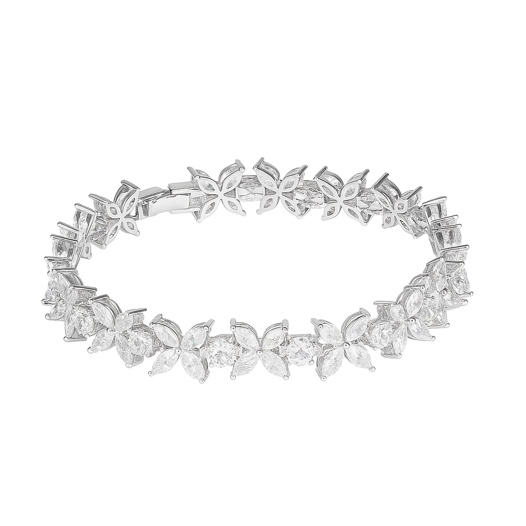 Marquise Flower VVS Bracelet (8mm)