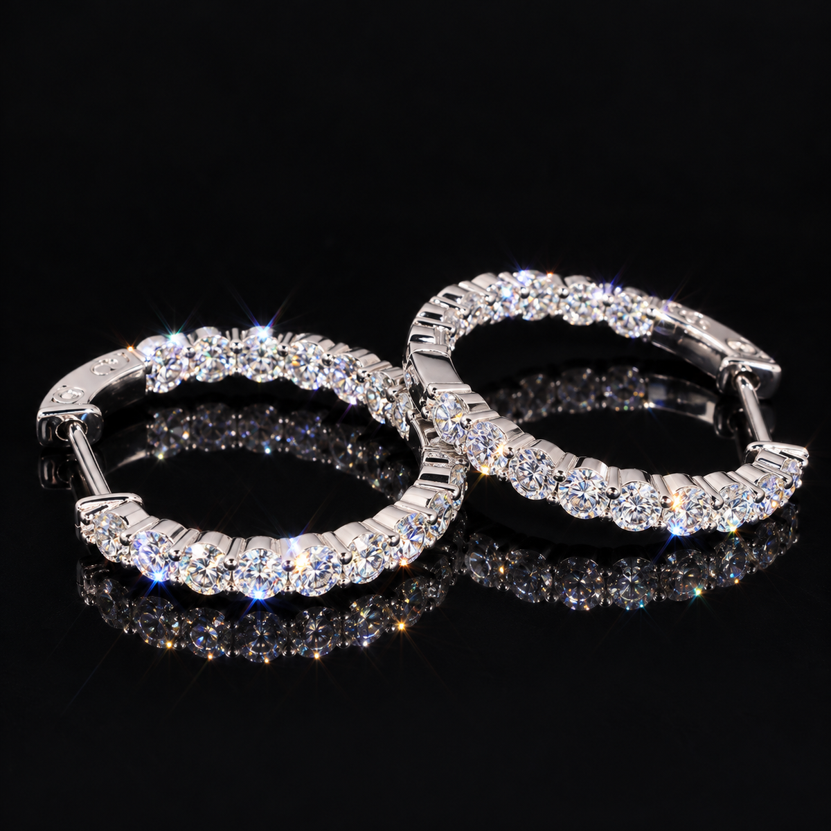 VVS Tennis Hoop Earrings