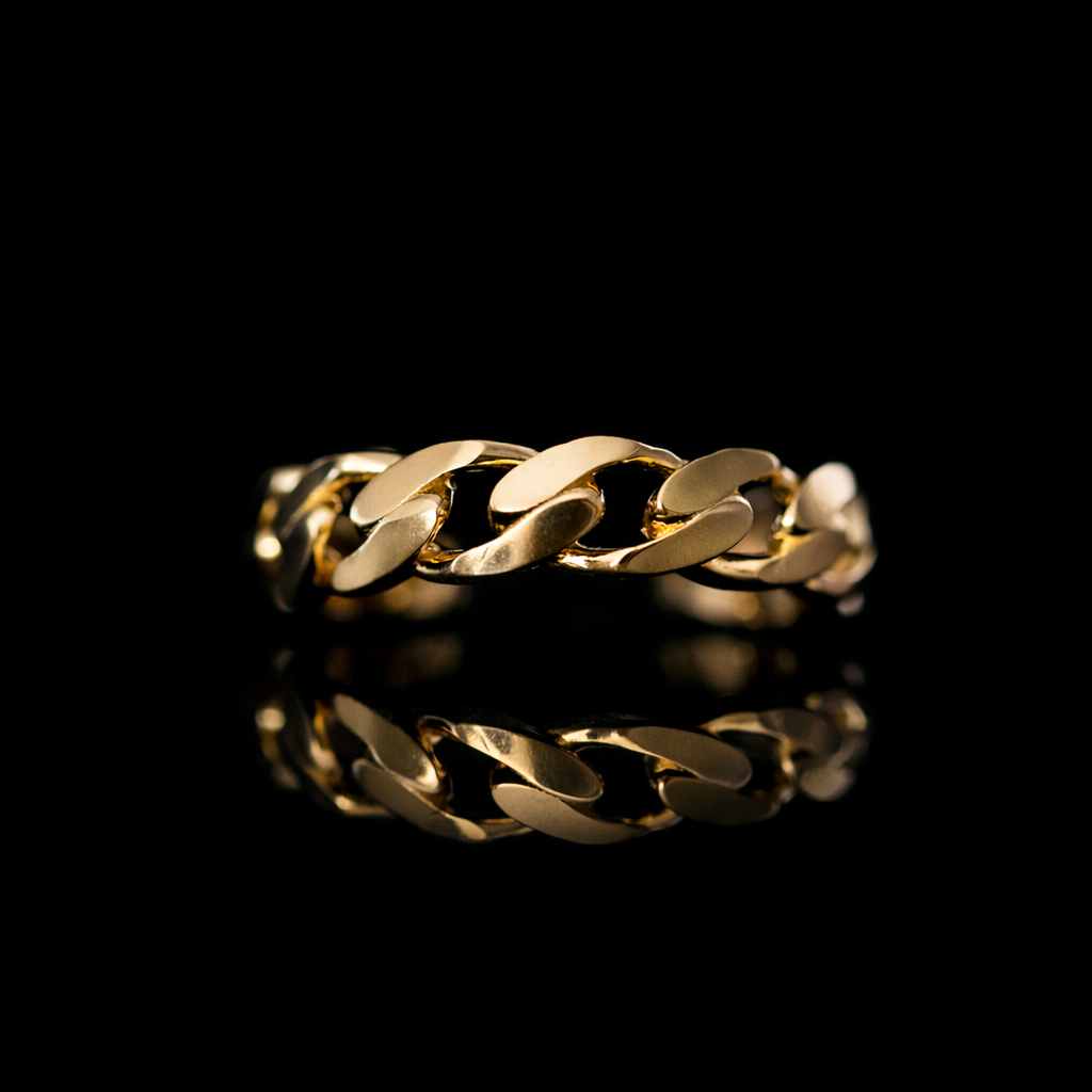 14K Gold Nugget Ring