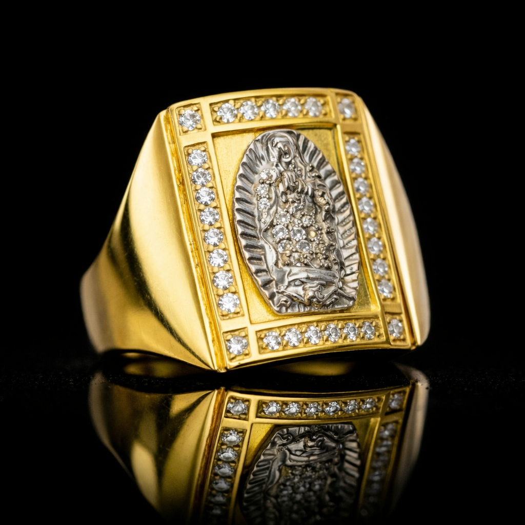 14K Gold Virgencita Ring
