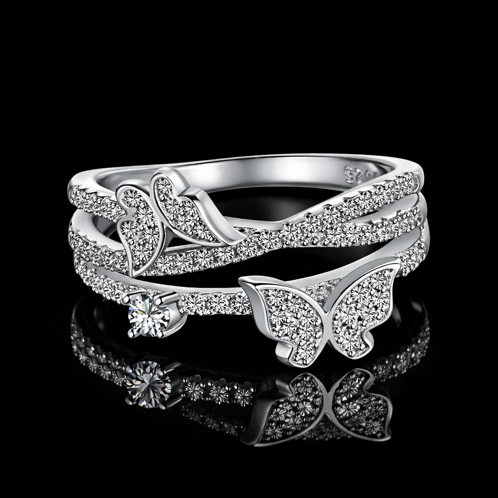 Butterfly Diamond Ring