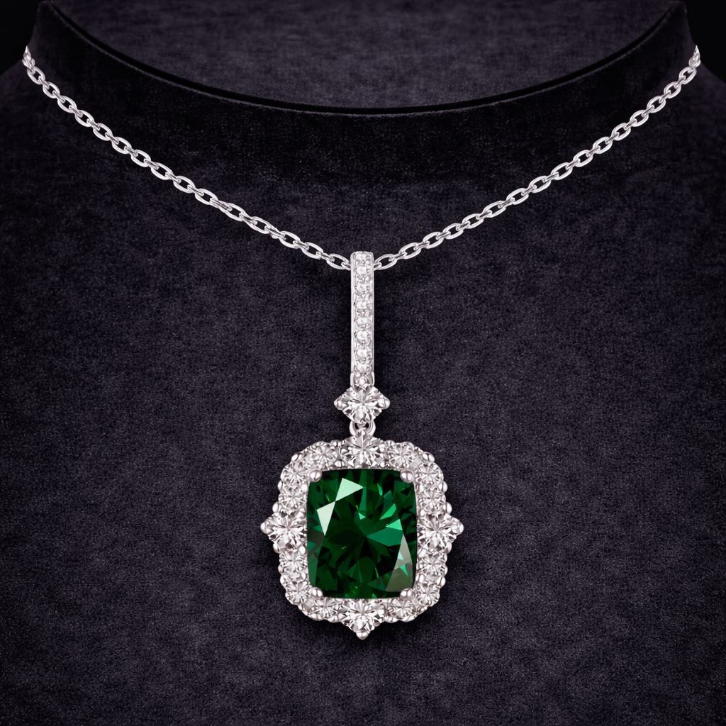 Green Diamond Necklace