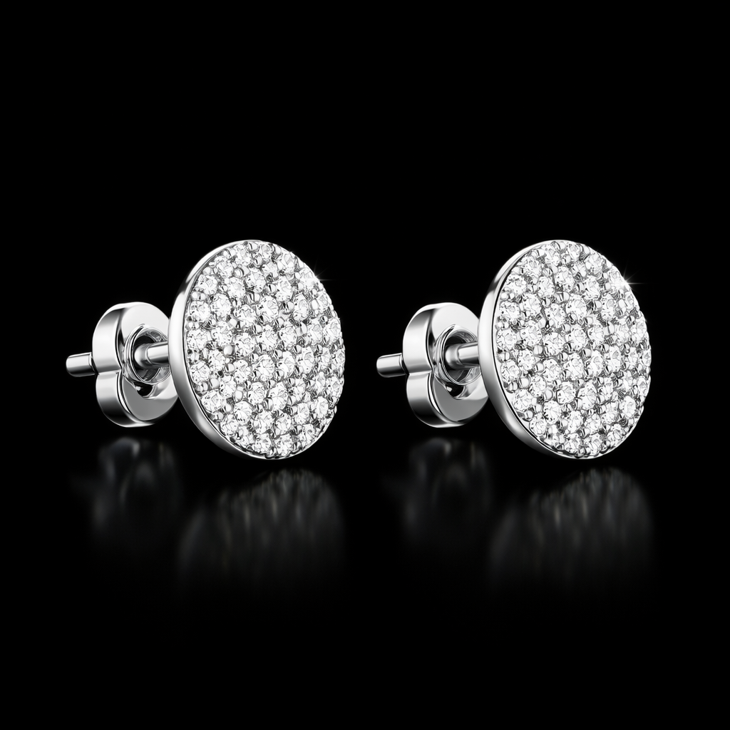 Circle VVS Earrings Set