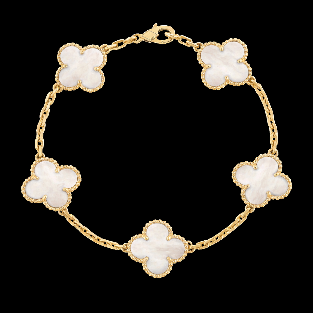 18K Gold Clover Leaf Bracelet
