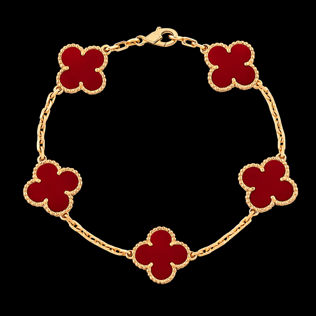 18K Gold Clover Leaf Bracelet