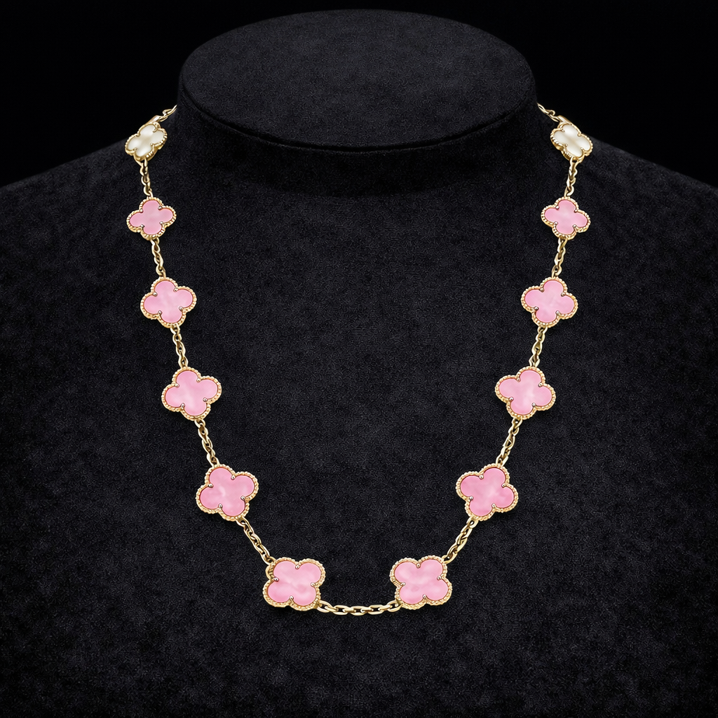18K Gold Clover Leaf Necklace