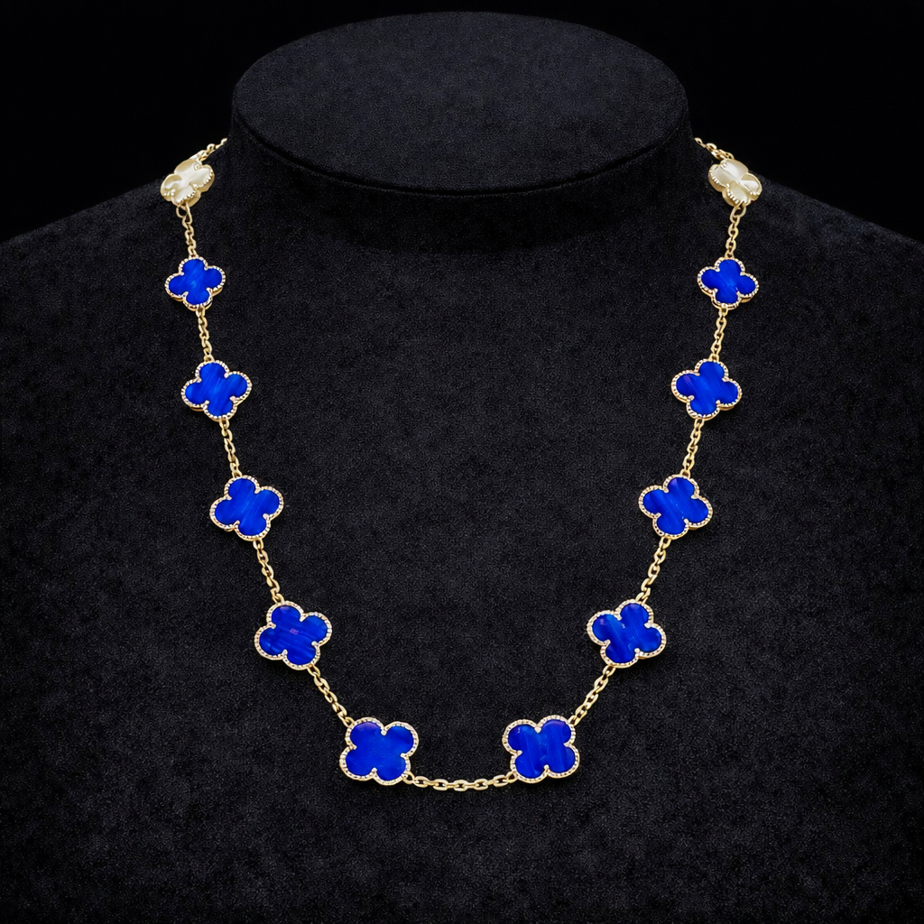 18K Gold Clover Leaf Necklace