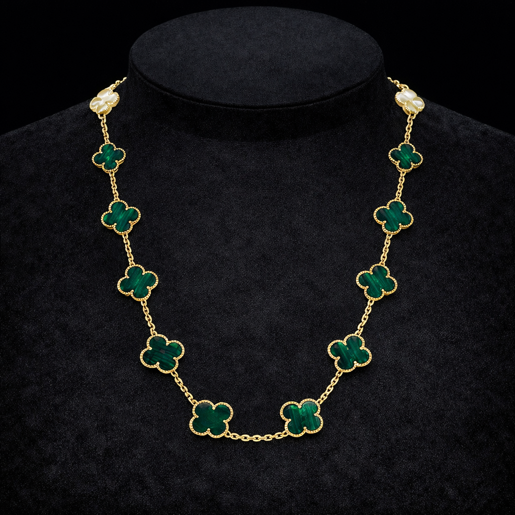 18K Gold Clover Leaf Necklace