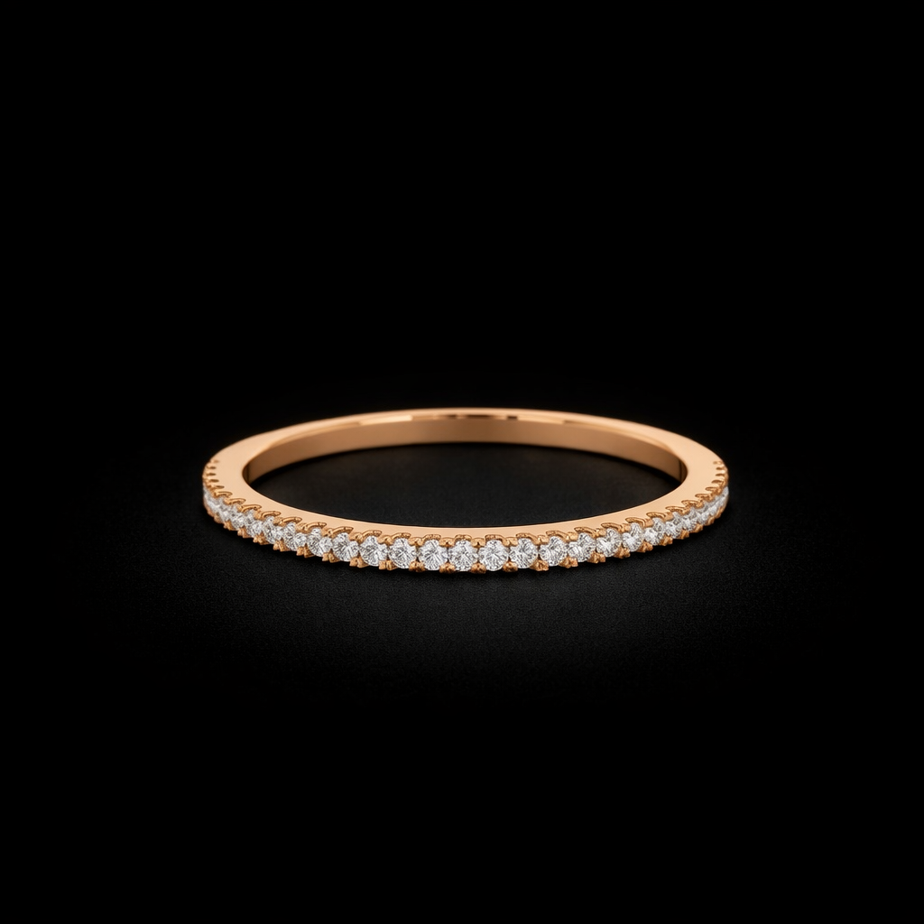 14K Gold Natural Diamond Ring
