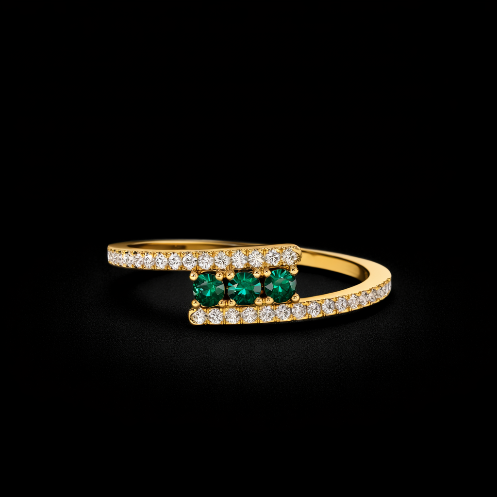 14K Gold Natural Diamond Ring