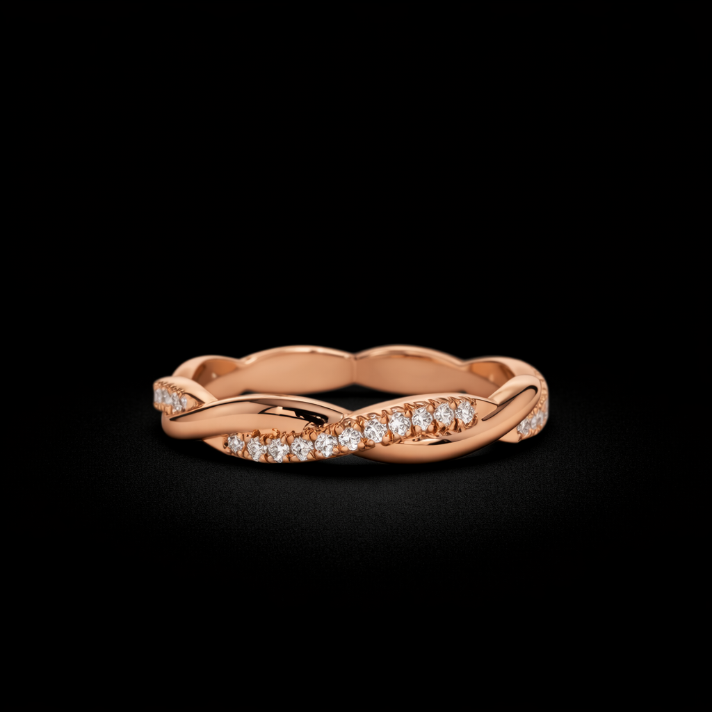 14K Gold Natural Diamond Ring