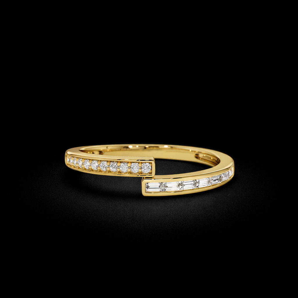 14K Gold Natural Diamond Ring