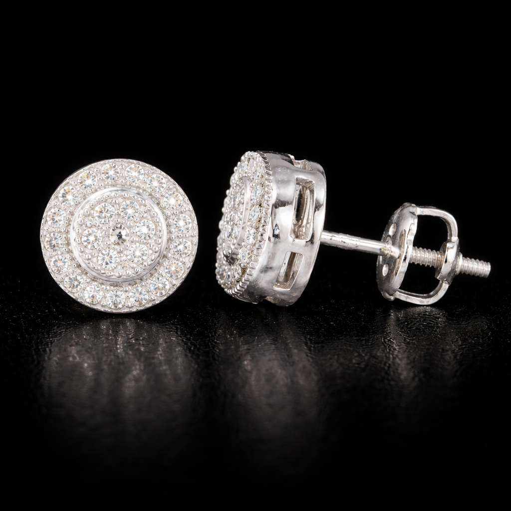 Circle VVS Earrings Set