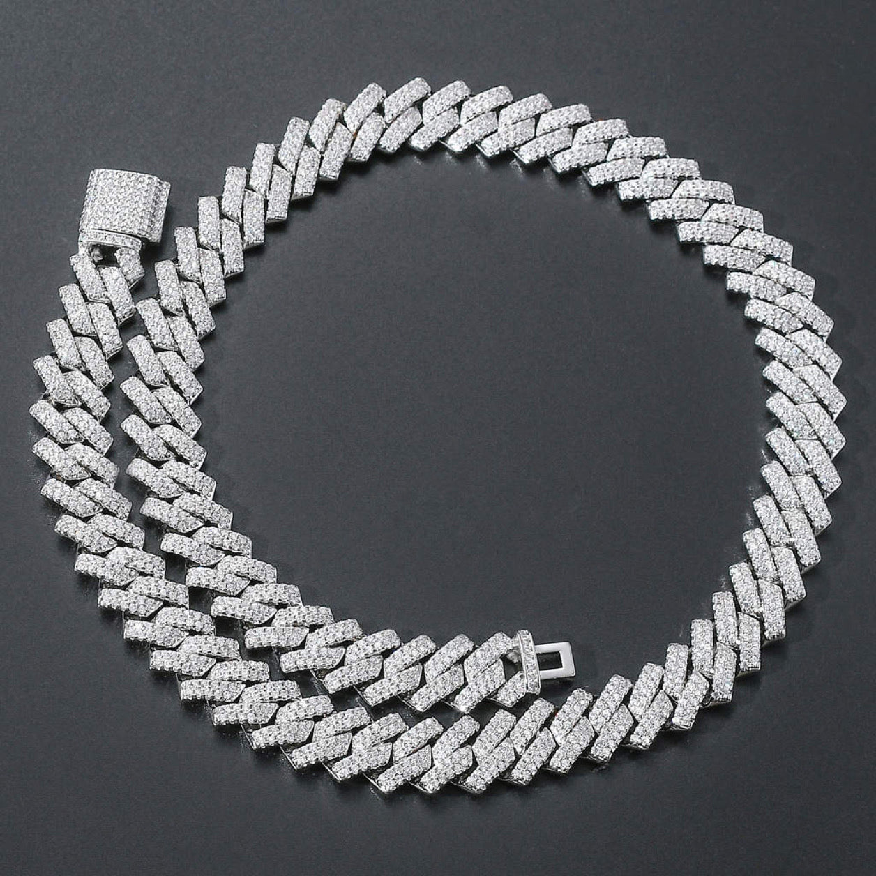 Pulsera cubana VVS (14 mm)
