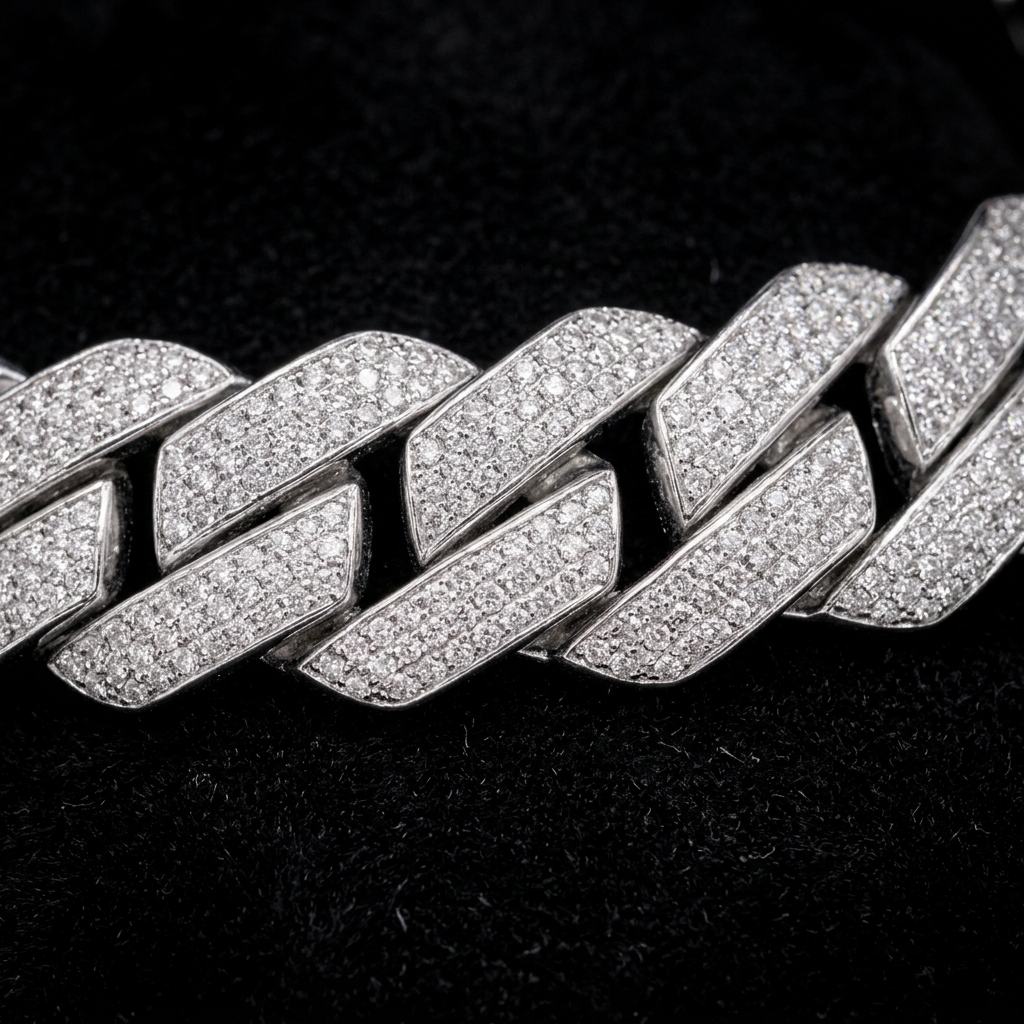Borrador macro de la pulsera Cuban de 14mm