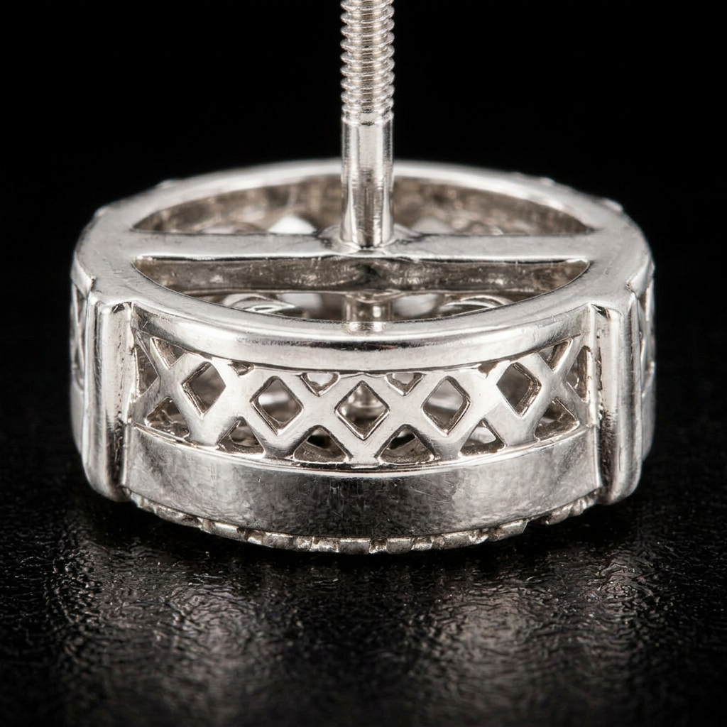 Circle earring side-detail draft