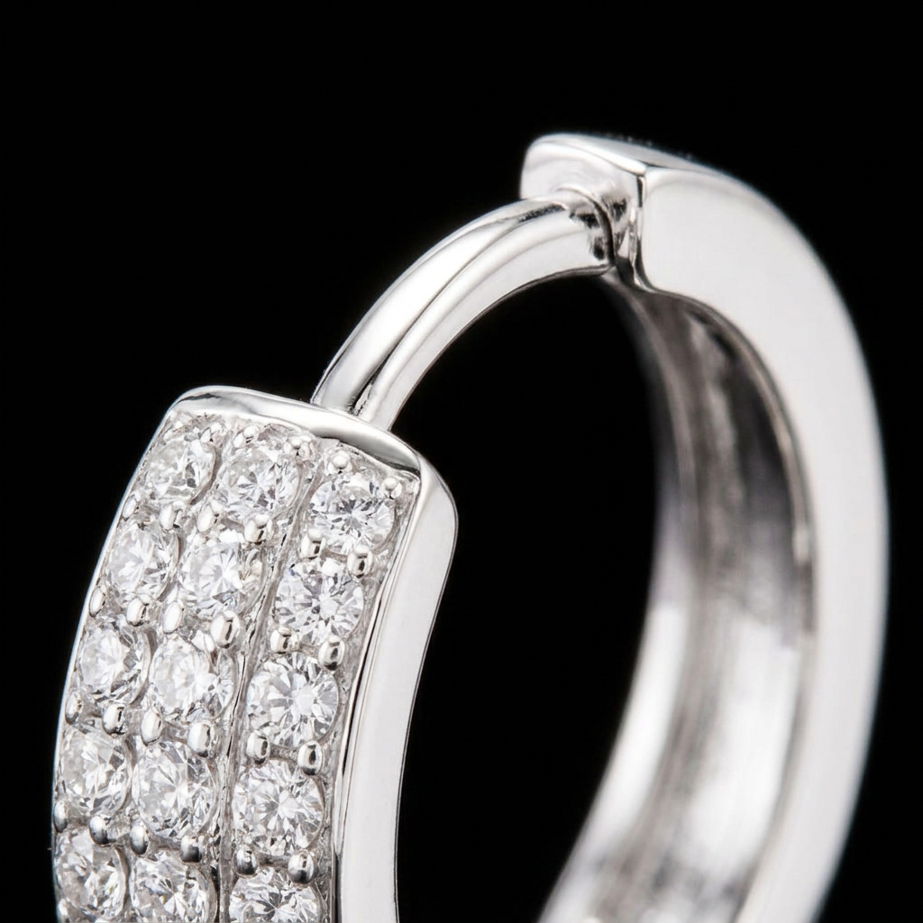 Hoop earring closure-detail draft