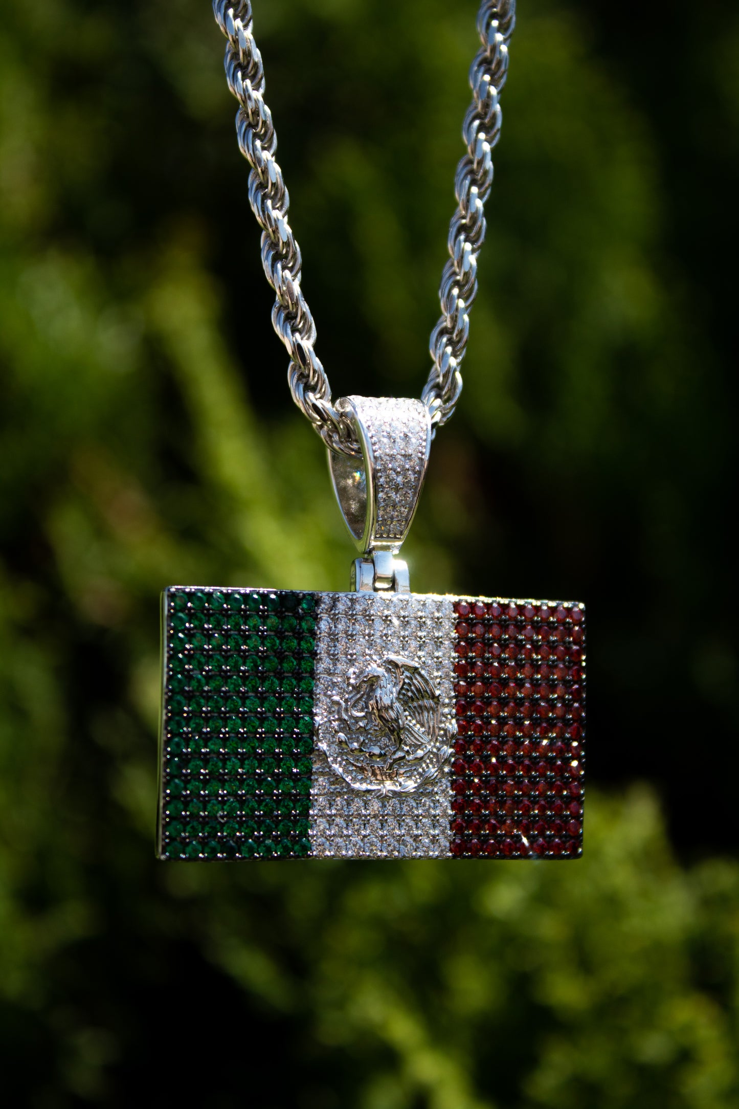 Colgante de la bandera de México