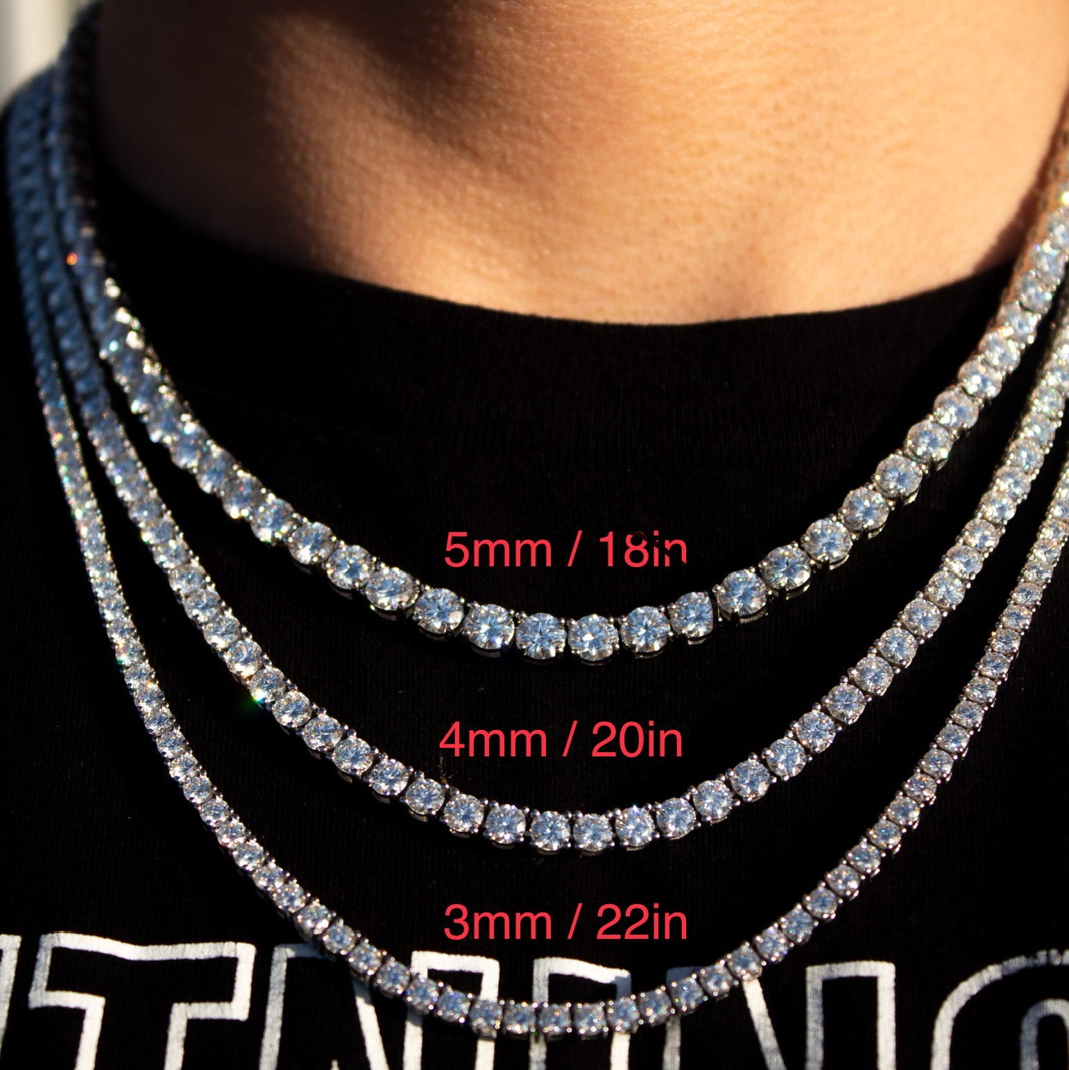 Collar de tenis VVS (4 mm)