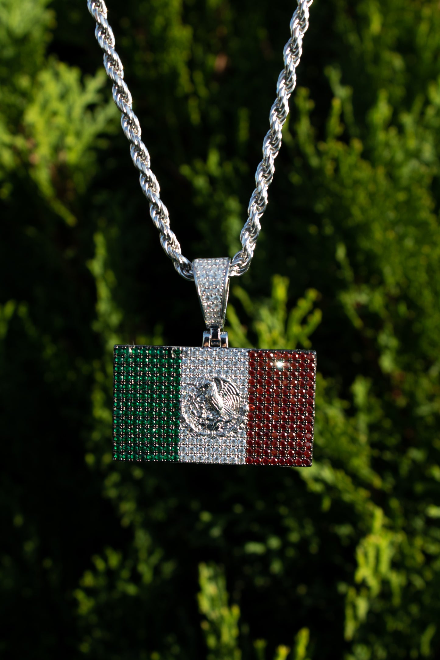 Colgante de la bandera de México