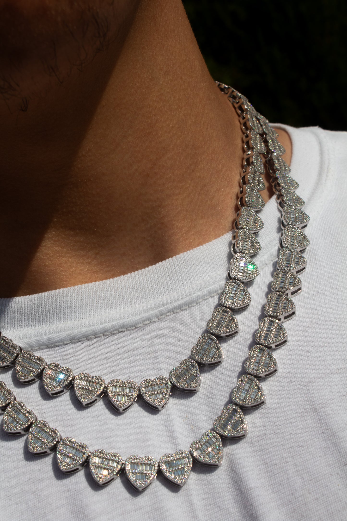 Collar con corazón VVS (10 mm)
