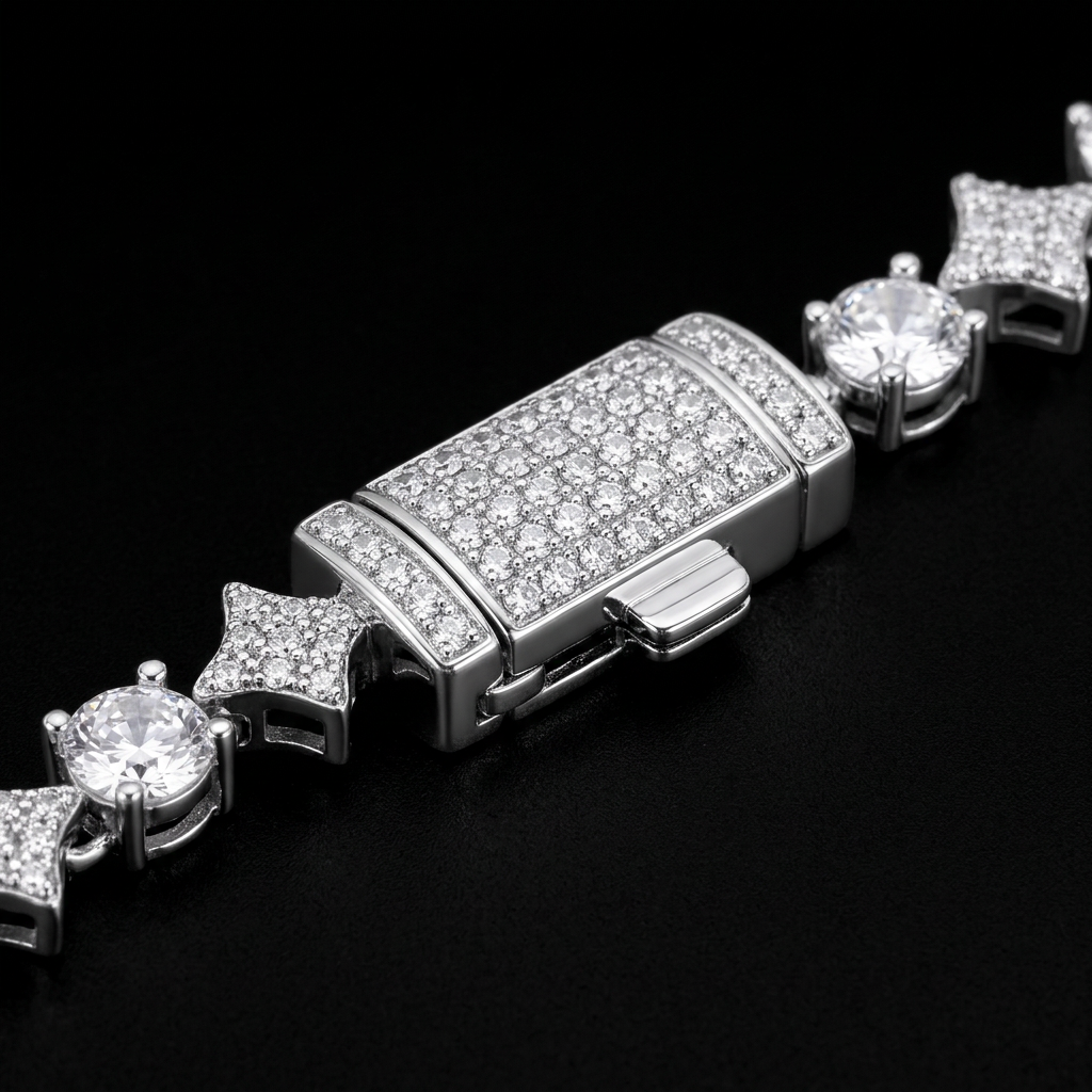 Star tennis bracelet clasp draft