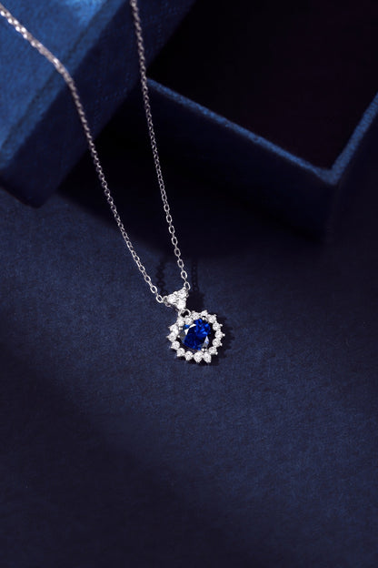 Blue Diamond Necklace