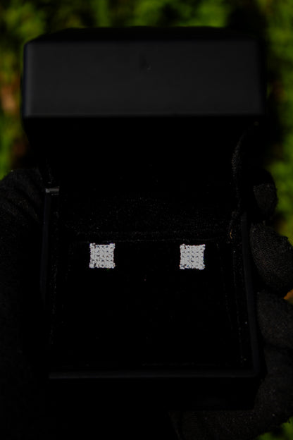 Square VVS Earrings Set