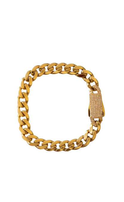 14K Gold Cuban Bracelet (9mm)