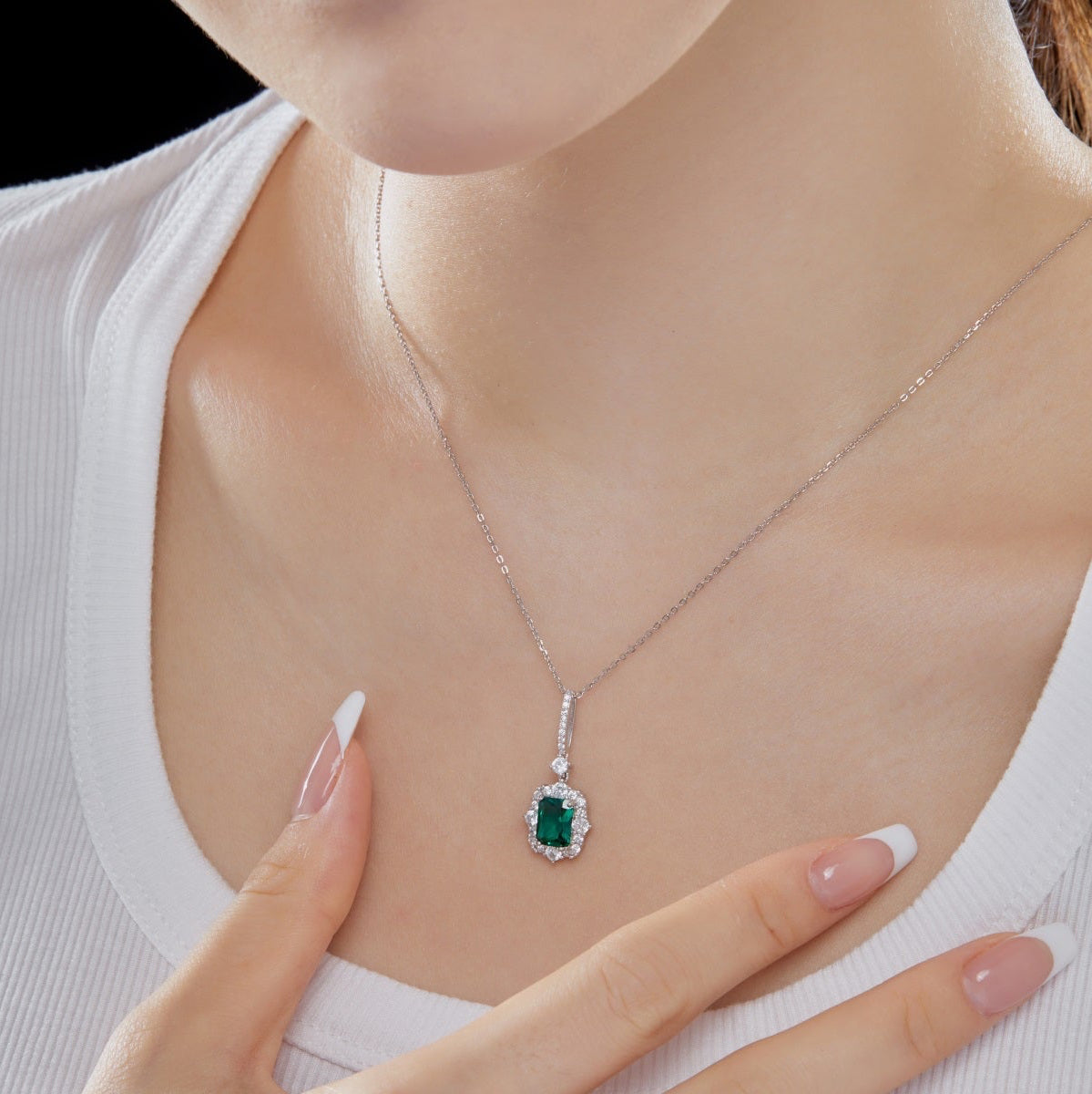 Green Diamond Necklace