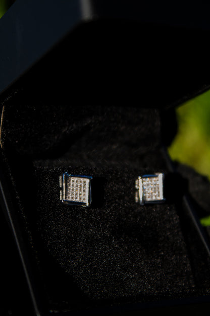 Square VVS Earrings Set