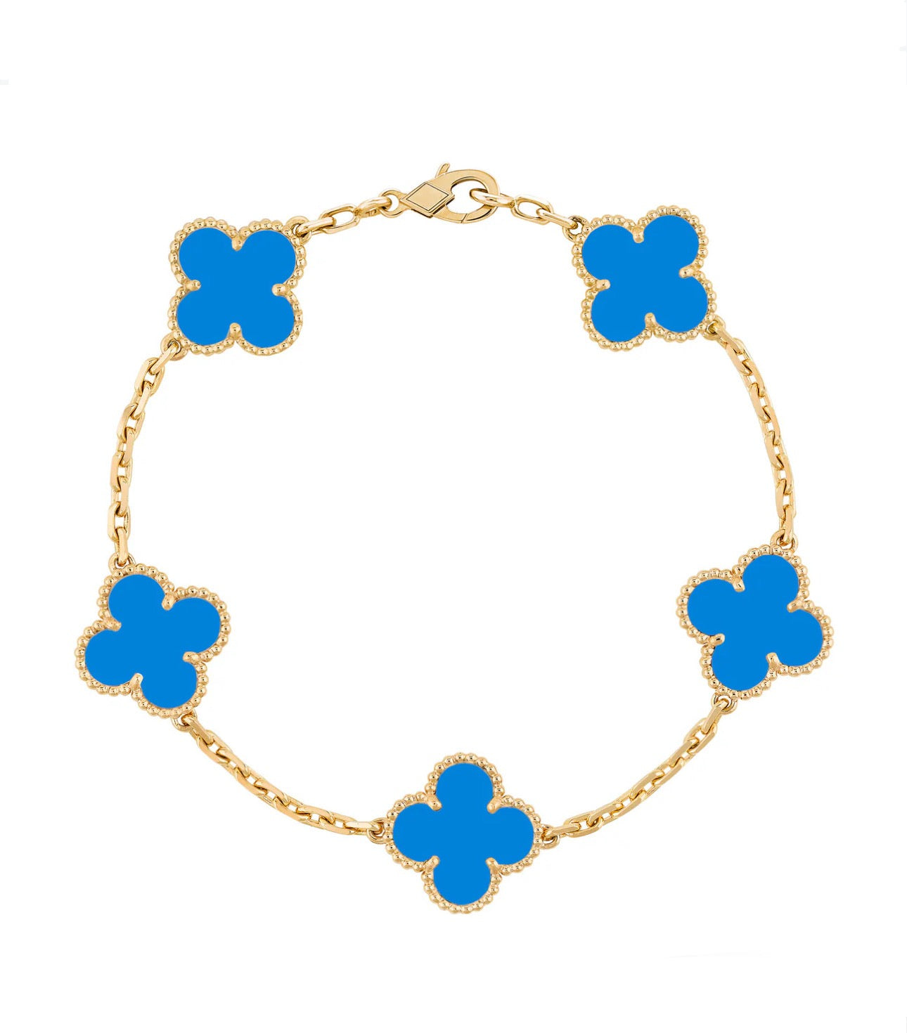 18K Gold Clover Leaf Bracelet