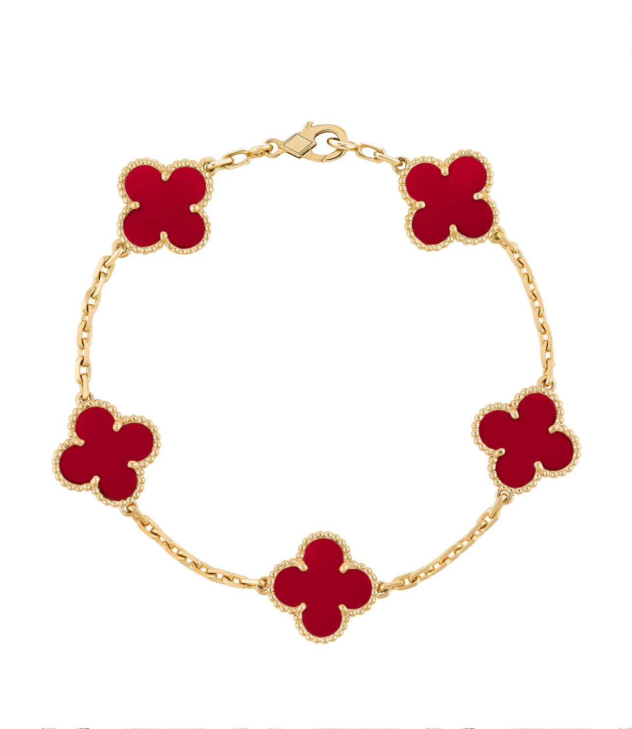 18K Gold Clover Leaf Bracelet