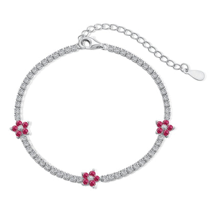 Fuchsia Flowers Bracelet