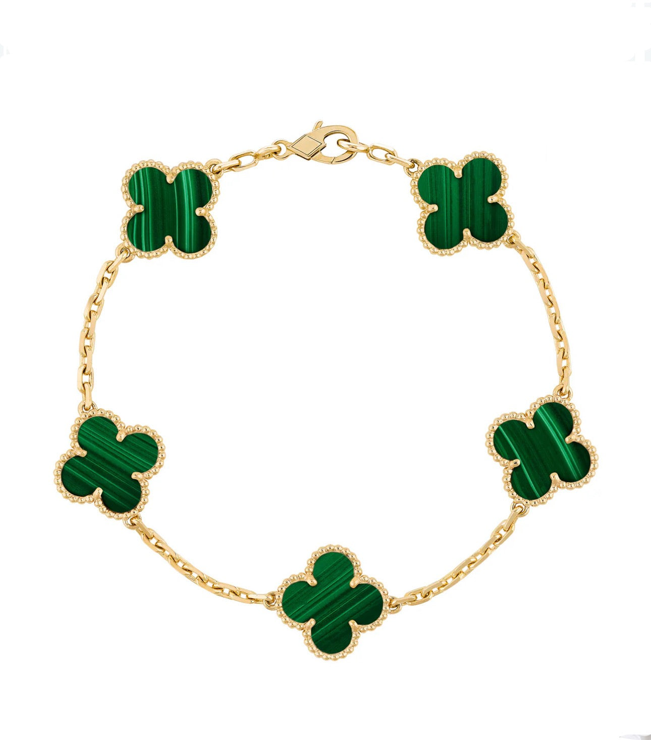 18K Gold Clover Leaf Bracelet