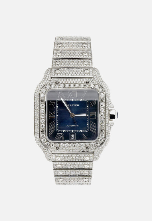 Cartier Buss Down Blue Dial Watch