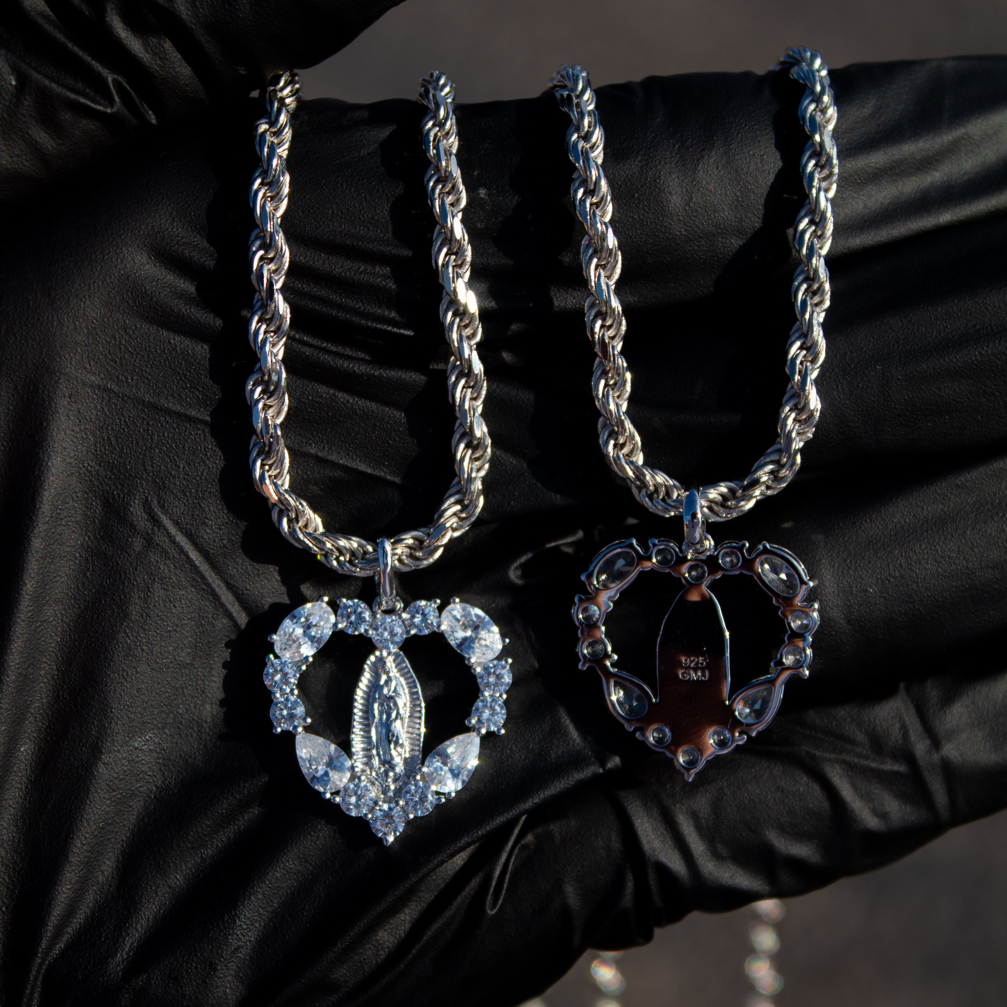 Virgencita Heart Pendant