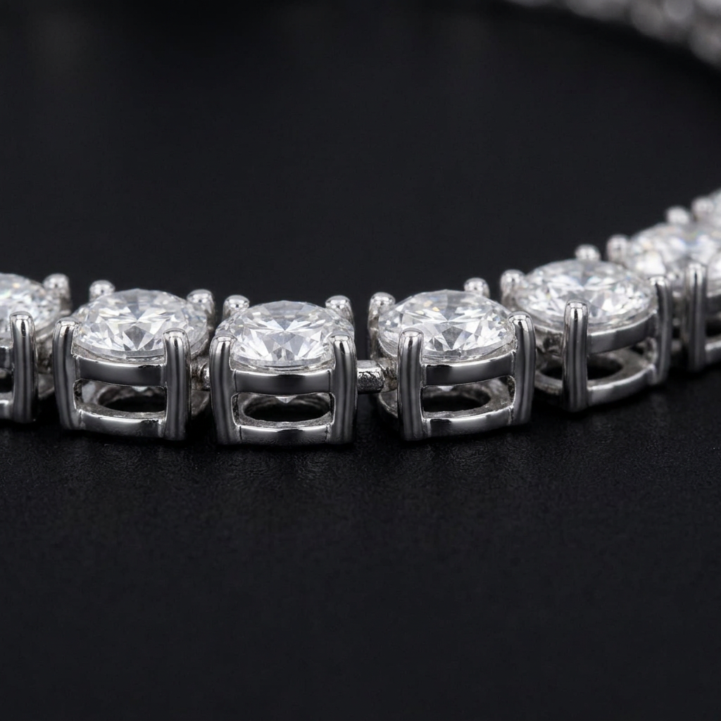 3mm tennis bracelet side-setting draft