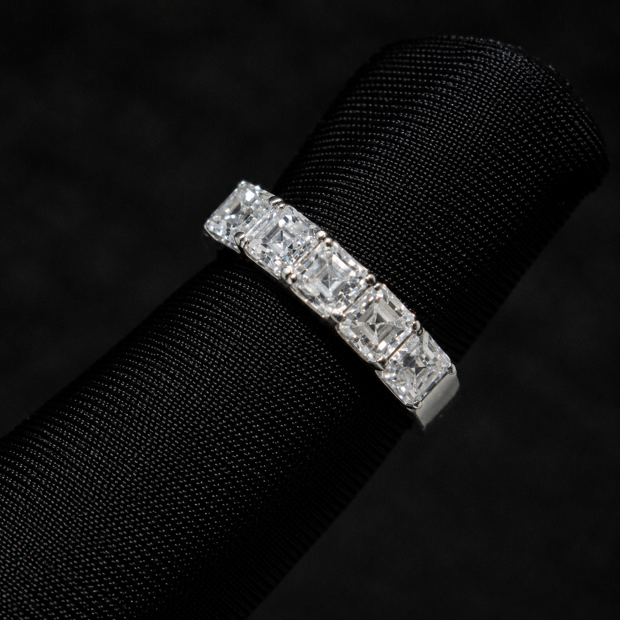 VVS Asscher Eternity Ring